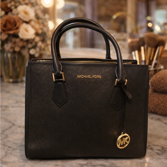 Michael Kors Black Satchel Bag
